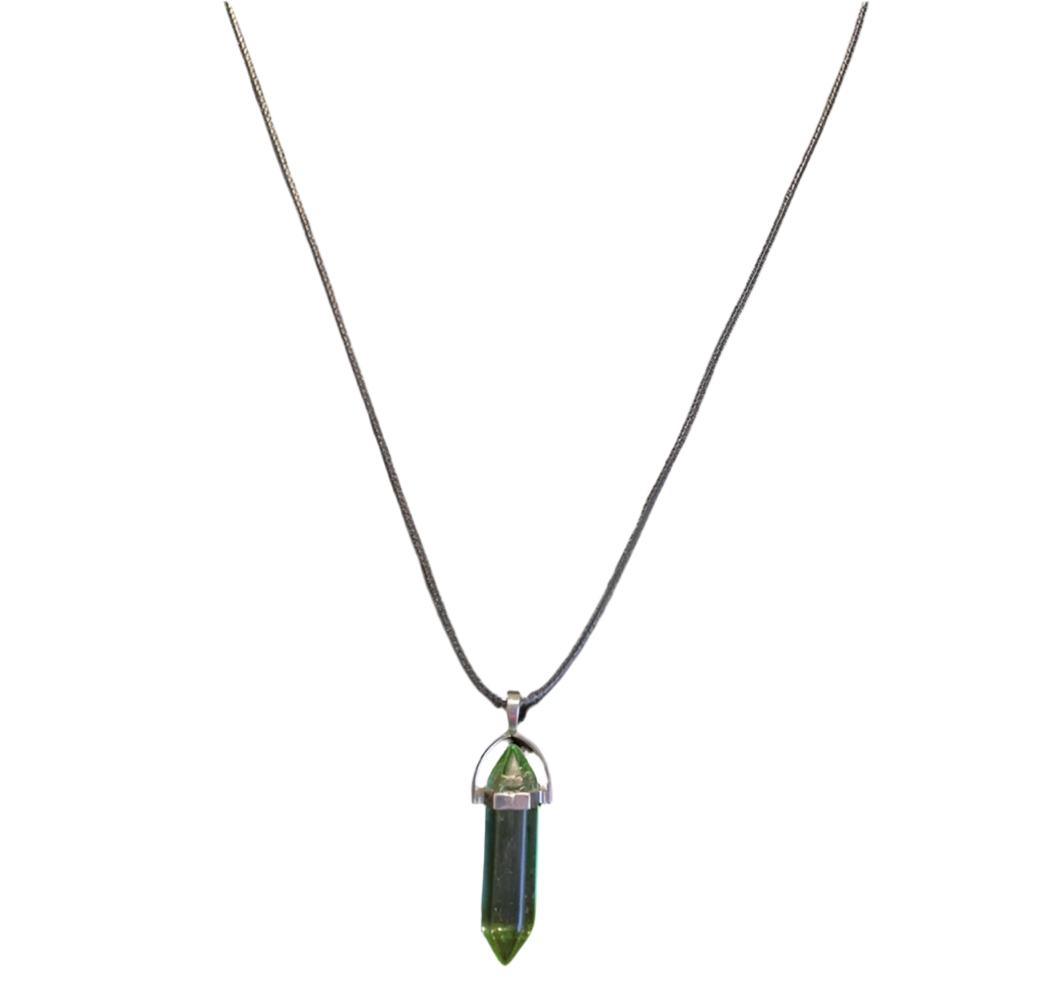 Colgantes hexagonal de cristal de piedras preciosas